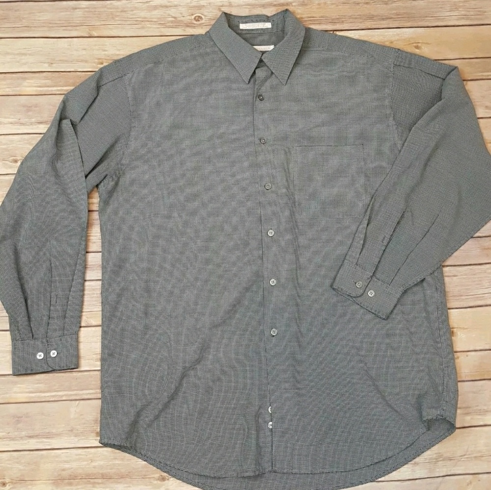 Perry Ellis Mens large long sleeve dress shirt